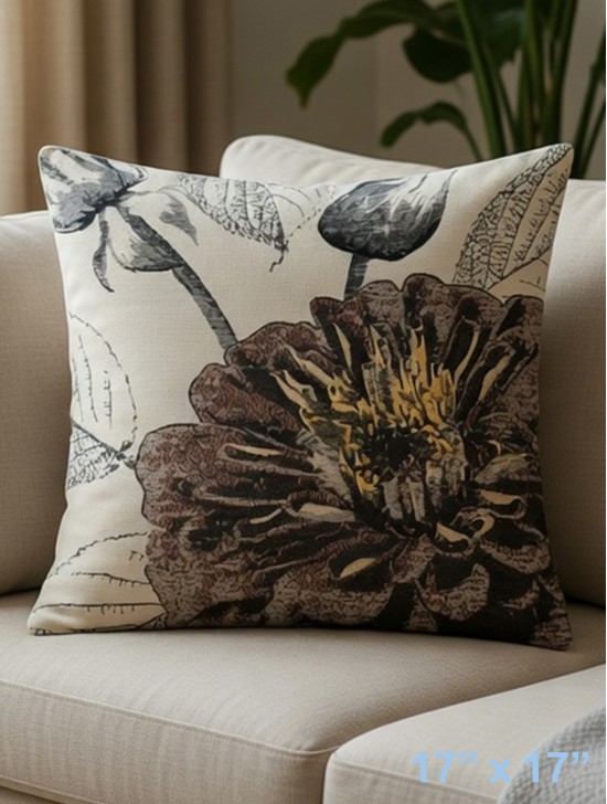 BLOSSOM DAISY PRINT CUSHION & FILLER